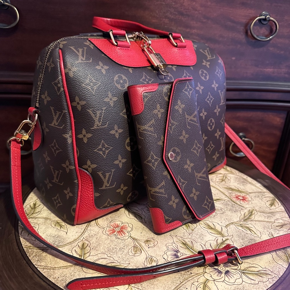 Louis Vuitton monogram canvas retiro NM bag and portefeuille retiring wallet
